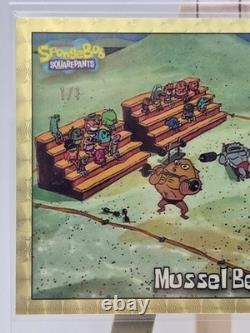 UNIQUE ? Superfractor 1/1 #60 SpongeBob Mussel Beach Topps Chrome 2025