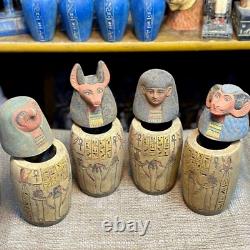 UN DES RARES ANTIQUITÉS jarres canopes pour les fils d'Horus avant J.-C.