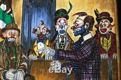 Un D'une Sorte George-crionas-peint À La Main Clowns Pour Mafia Mob Mickey Cohen Patron