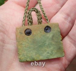 Un Des Gentil Charlie Marsh Nz Raukaraka Pounamu Greenstone Jade Maori Kete Basket
