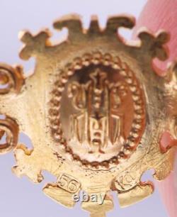 Un Du Kind Antique Impérial Russe Faberge 14k Bracelet En Or-royal