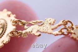 Un Du Kind Antique Impérial Russe Faberge 14k Bracelet En Or-royal