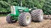 Un Oliver 1650 Terra Tire Tracteur Unique Travaillant Dans Le Champ