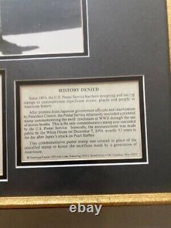 Un Pilote Du Genre Paul Tibbets Signé/dated/photo/card Matted, Framed, 1945