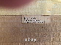 Un exemplaire unique Rare Jack Cody Cuivre Embossé JFK & John-John Salut 12x16