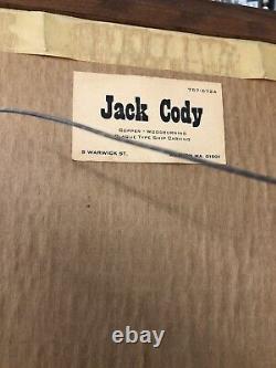 Un exemplaire unique Rare Jack Cody Cuivre Embossé JFK & John-John Salut 12x16