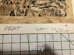 Un exemplaire unique: Spags Lou Rossi Rough Draft Artwork Sales Flyers Christmas Train