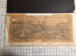Un exemplaire unique: Spags Lou Rossi Rough Draft Artwork Sales Flyers Christmas Train