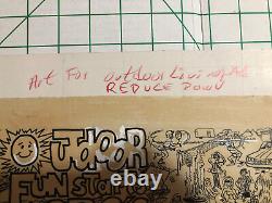 Un exemplaire unique: Spags Lou Rossi Rough Draft Artwork Sales Flyers Christmas Train