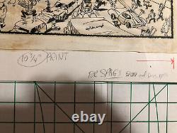 Un exemplaire unique: Spags Lou Rossi Rough Draft Artwork Sales Flyers Christmas Train