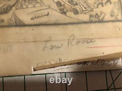 Un exemplaire unique: Spags Lou Rossi Rough Draft Artwork Sales Flyers Christmas Train