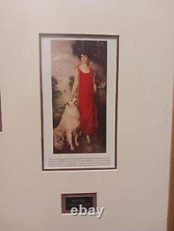Un exemplaire unique de la vitrine d'exposition de documents signés par Calvin Coolidge