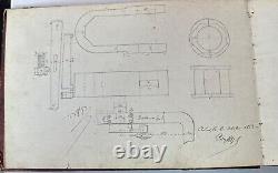 Un exemplaire unique et rare : Dessins mécaniques d'étudiants en génie français de 1883