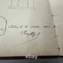 Un exemplaire unique et rare : Dessins mécaniques d'étudiants en génie français de 1883