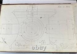 Un exemplaire unique et rare : Dessins mécaniques d'étudiants en génie français de 1883