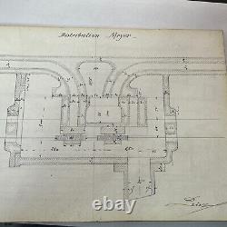 Un exemplaire unique et rare : Dessins mécaniques d'étudiants en génie français de 1883