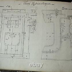 Un exemplaire unique et rare : Dessins mécaniques d'étudiants en génie français de 1883