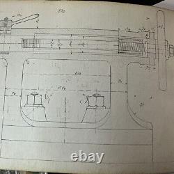Un exemplaire unique et rare : Dessins mécaniques d'étudiants en génie français de 1883