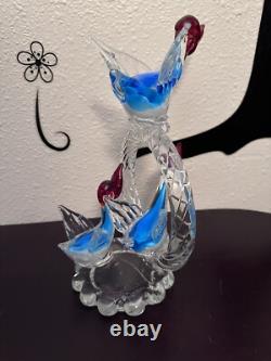Un oiseau en verre rare et magnifique, unique en son genre, en très bon état, regardez <br/>	 