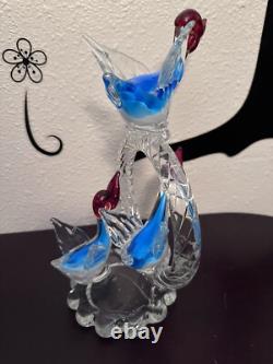 Un oiseau en verre rare et magnifique, unique en son genre, en très bon état, regardez   
<br/>  