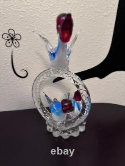 Un oiseau en verre rare et magnifique, unique en son genre, en très bon état, regardez

  

<br/>
