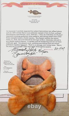 Une Pièce Maîtresse De L'arkansas Quartz Double Crescent X-bannerstone Coll Coa