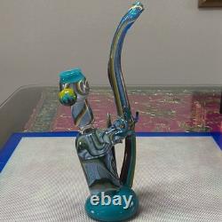 Une Pipe à Eau Heady Gecko Unique en Son Genre en Verre Artisanal Américain 18mm Male