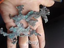 Une cristal de cuivre en forme unique. Cuivre natif. Péninsule de Keweenaw. Exploitation minière.