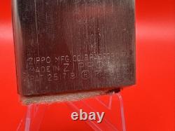 Unico Très Rare Zippo Golfeur 1950-1957 #2517191 Parfait État