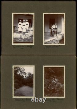 Unique D'un Genre 1916 Visite À Nanital, Inde, 42 Snapshots Album De Photographie
