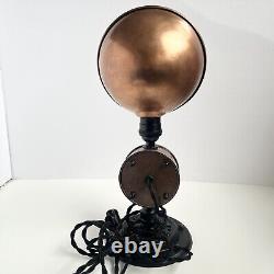 Unique! Lampe de chambre en tuyau de cuivre faite par un artiste, style vintage, Interrupteur marche/arrêt