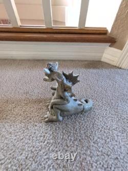 Unique ! Pièce en céramique de père et fils dragon