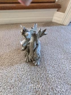 Unique ! Pièce en céramique de père et fils dragon