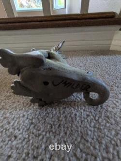 Unique ! Pièce en céramique de père et fils dragon