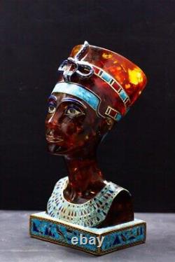 Unique Reine égyptienne Néfertiti Tête de la Reine égyptienne Néfertiti