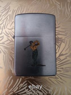 Unique Très Rare Zippo Golfeur 1950-1957 #2517191 En Parfait État