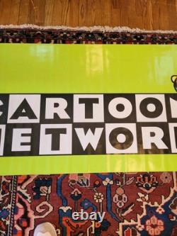Unique en son genre ! Grande bannière promotionnelle en vinyle des Super Nanas de Cartoon Network des années 2000