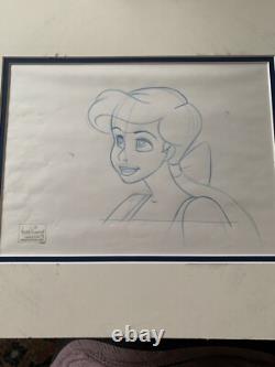 Unique en son genre ! Rare ! Petite Sirène 2 COA ! Dessin au crayon pour le film