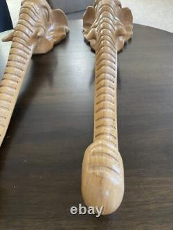 Unique en son genre ! TRÈS UNIQUE ! Têtes d'éléphant ART DÉCORATIF VINTAGE pour la maison
