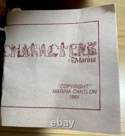 VTG Grand-mère à Louer Personnage par Marina Cantlon 1985 Fait Main - Unique