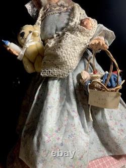 VTG Grand-mère à Louer Personnage par Marina Cantlon 1985 Fait Main - Unique