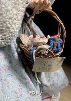 VTG Grand-mère à Louer Personnage par Marina Cantlon 1985 Fait Main - Unique