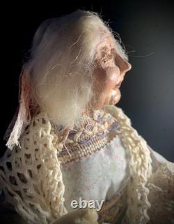 VTG Grand-mère à Louer Personnage par Marina Cantlon 1985 Fait Main - Unique