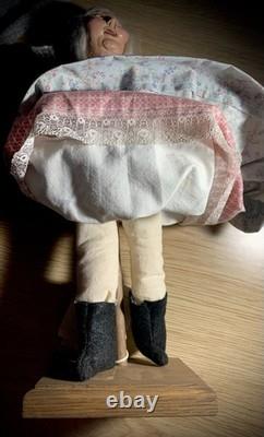 VTG Grand-mère à Louer Personnage par Marina Cantlon 1985 Fait Main - Unique