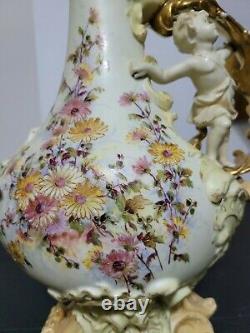 Vase D'art Vintage Allemand Rudolstadt Rw Rare! Belles Couleurs, L'une D'une Sorte