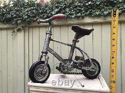 Vélo de clown de cirque rare et vintage 14 x 14 / miniature / Art populaire unique en son genre