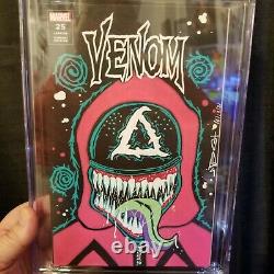 Venom #25 Blanc Artwork Original 9.6 Cgc Squid Games Couverture D'hommage. C'est Une Sorte D'homme.