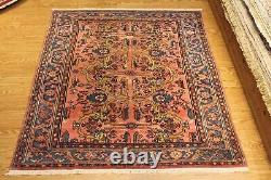 Vers les années 1920 5' 5 x 6' Tapis oriental authentique Lilihan unique en son genre