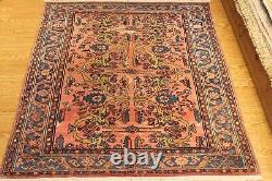 Vers les années 1920 5' 5 x 6' Tapis oriental authentique Lilihan unique en son genre