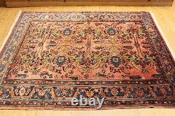 Vers les années 1920 5' 5 x 6' Tapis oriental authentique Lilihan unique en son genre